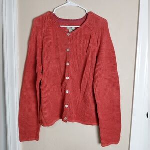 Tommy Bahama GUAVA Knit Button Up CARDIGAN NWT Size Large